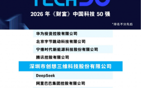 创想三维入选《财富》中国科技50强，AI推动3D打印普及