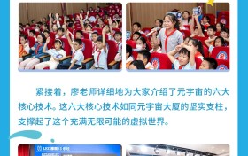 “科普嘞”大讲堂走进御桥小学，元宇宙风暴点亮科技之光